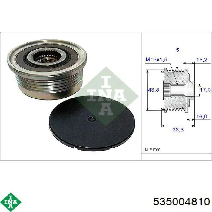 Compre 535004810 INA Polia do gerador