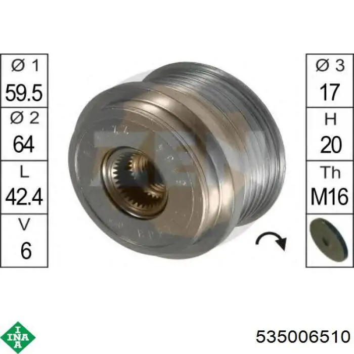 Compre 535006510 INA Polia do gerador