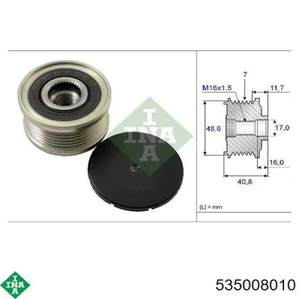 Compre 535008010 INA Polia do gerador