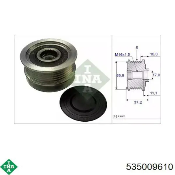 Compre 535009610 INA Polia do gerador