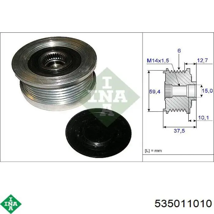 Polia do gerador INA 535011010 preço, a partir de 52,57 USD