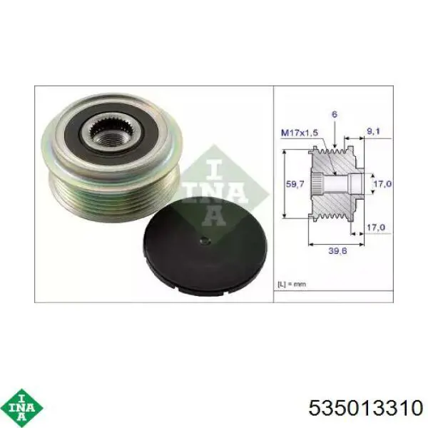 Compre 535013310 INA Polia do gerador
