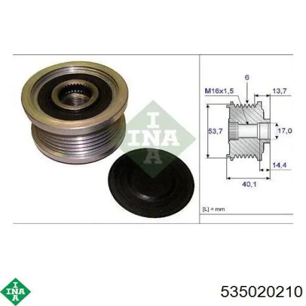 Compre 535020210 INA Polia do gerador