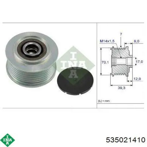 Compre 535021410 INA Polia do gerador