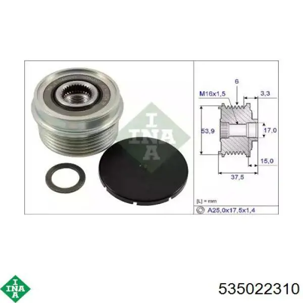Compre 535022310 INA Polia do gerador