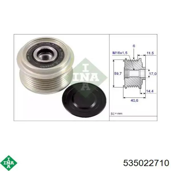 Compre 535022710 INA Polia do gerador