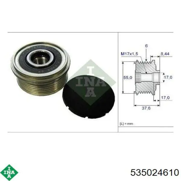 Compre 535024610 INA Polia do gerador