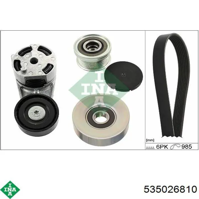 Polia do gerador INA 535026810 preço, a partir de 53,23 USD