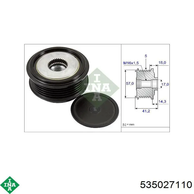 Compre 535027110 INA Polia do gerador