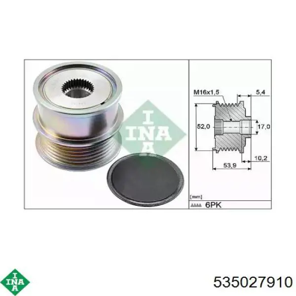 Compre 535027910 INA Polia do gerador