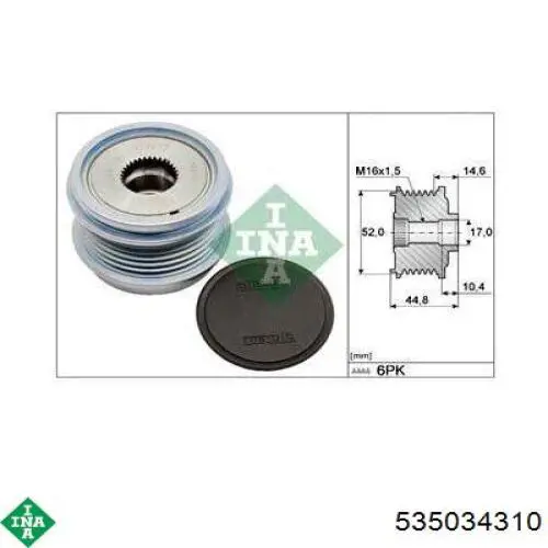 Polia do gerador AS/Auto Storm AFP0119LITENS preço, a partir de 99,42 USD