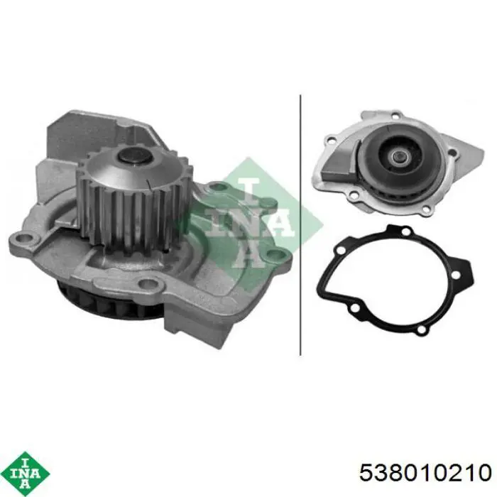 Bomba de água (bomba) de esfriamento INA 538010210 preço, a partir de 76,23 USD