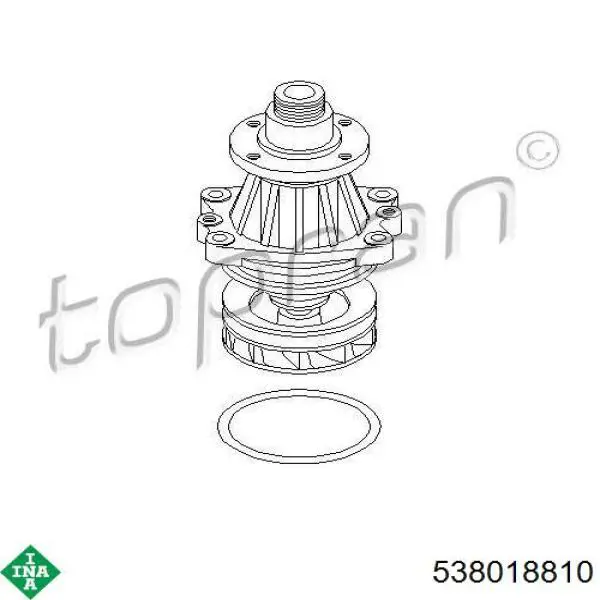 Bomba de água (bomba) de esfriamento INA 538018810 preço, a partir de 53,30 USD