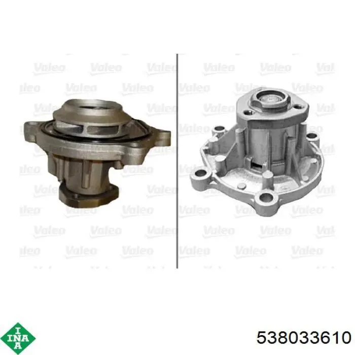 Bomba de água (bomba) de esfriamento INA 538033610 preço, a partir de 37,21 USD