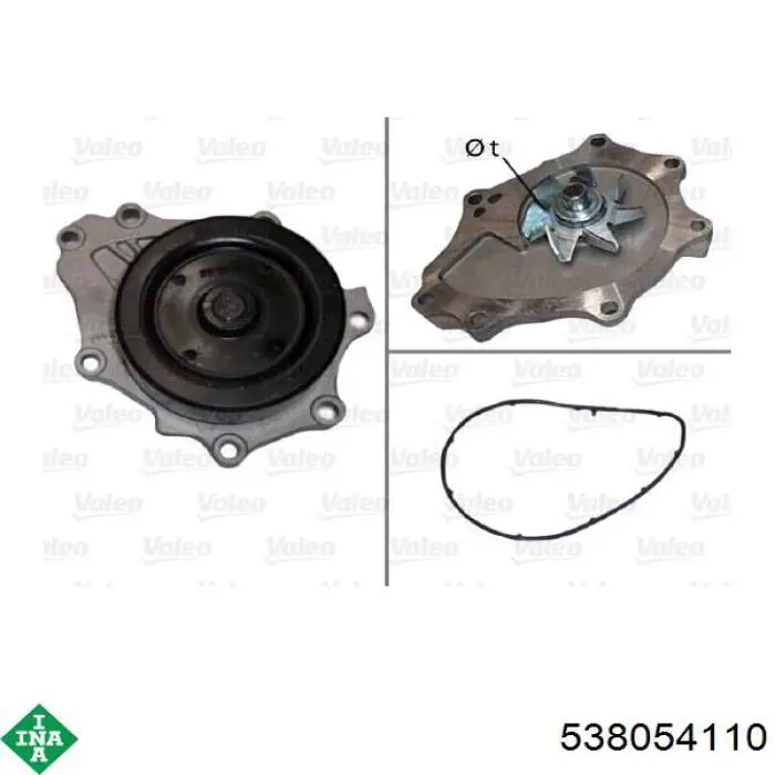Compre 538054110 INA Bomba de água (bomba) de esfriamento