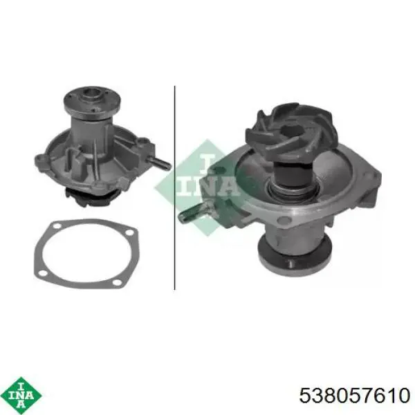 Bomba de água (bomba) de esfriamento INA 538057610 preço, a partir de 36,20 USD