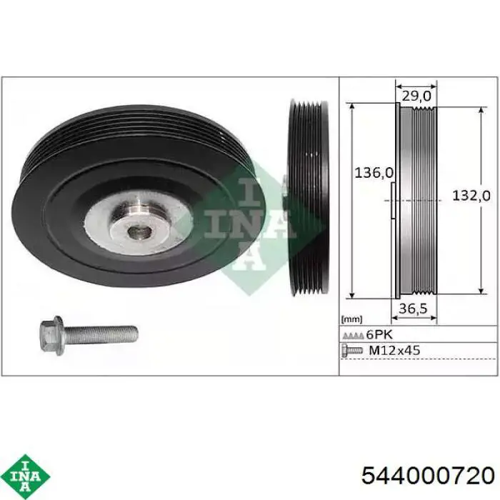 Polia de cambota para Renault Clio I S57