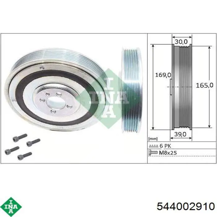 Compre 544002910 INA Polia de cambota