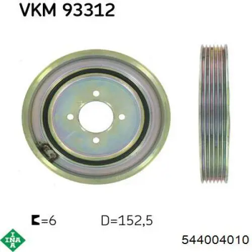 Compre 544004010 INA Polia de cambota