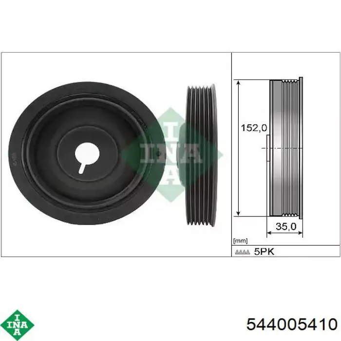 Polia de cambota INA 544005410 preço, a partir de 53,75 USD