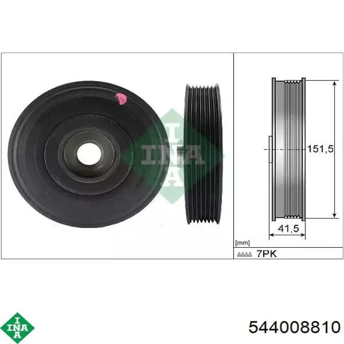 Polia de cambota INA 544008810 preço, a partir de 75,85 USD