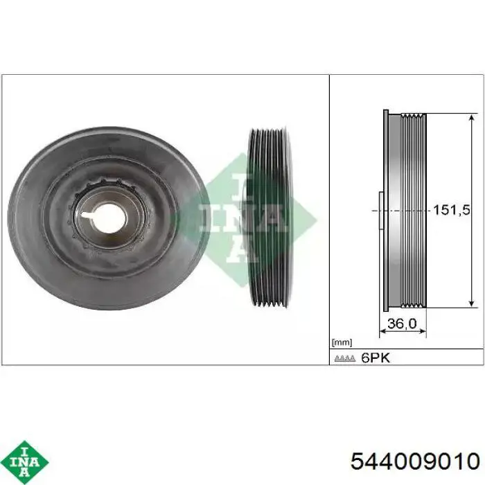 Polia de cambota INA 544009010 preço, a partir de 45,15 USD