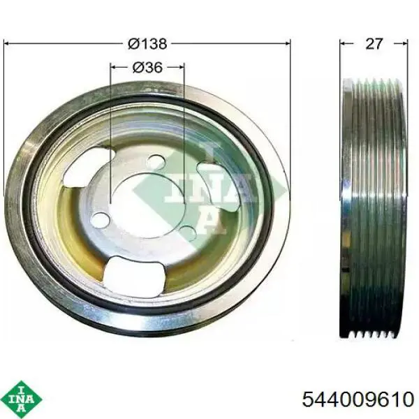 544009610 INA Polia de cambota