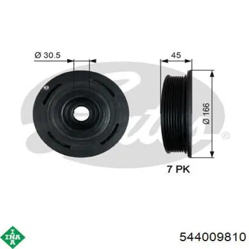 Polia de cambota INA 544009810 preço, a partir de 80,61 USD