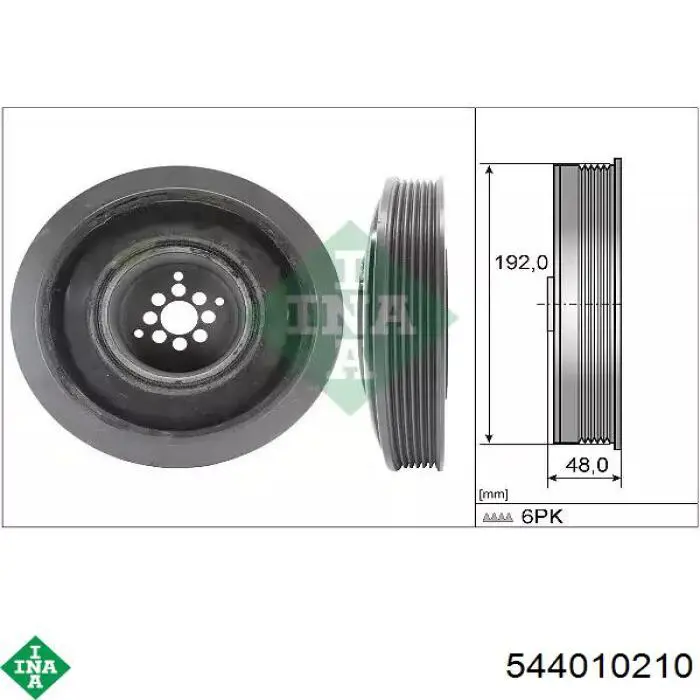 544010210 INA Polia de cambota