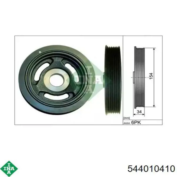 544010410 INA Polia de cambota