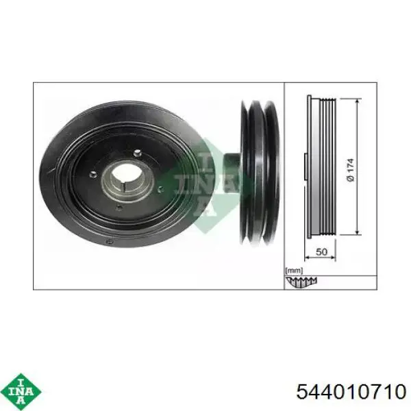 544010710 INA Polia de cambota