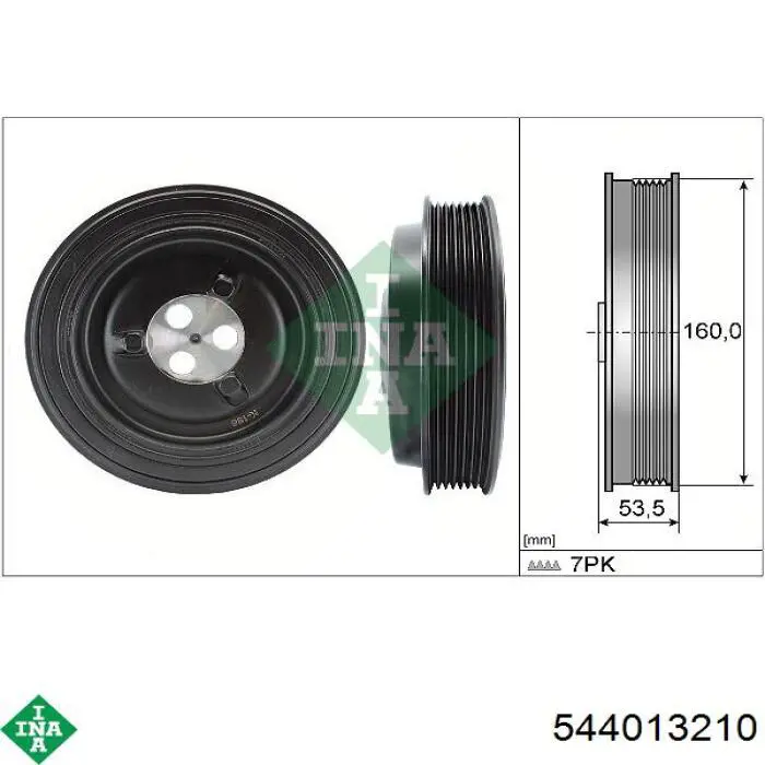 544013210 INA Polia de cambota