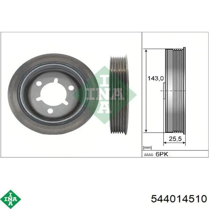 544014510 INA Polia de cambota