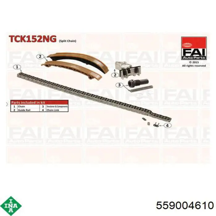 Cadeia do mecanismo de distribuição de gás, kit INA 559004610 preço, a partir de 192,44 USD