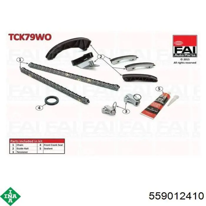 Compre 559012410 INA Cadeia do mecanismo de distribuição de gás, kit