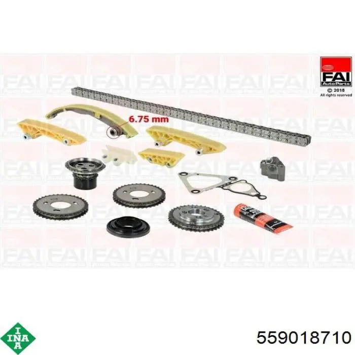 Cadeia do mecanismo de distribuição de gás, kit INA 559018710 preço, a partir de 380,92 USD