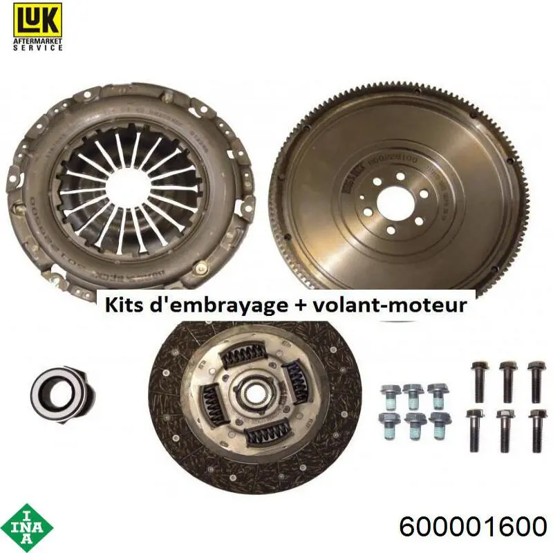 Kit de embraiagem (3 peças) INA 600001600 preço, a partir de 346,49 USD