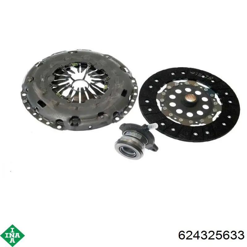 Kit de embraiagem (3 peças) INA 624325633 preço, a partir de 624,02 USD