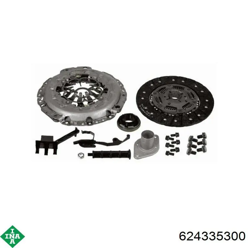 Kit de embraiagem (3 peças) 624335300 INA