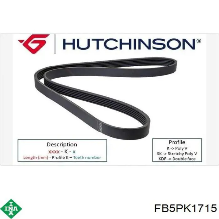 Compre FB5PK1715 INA Correia dos conjuntos de transmissão