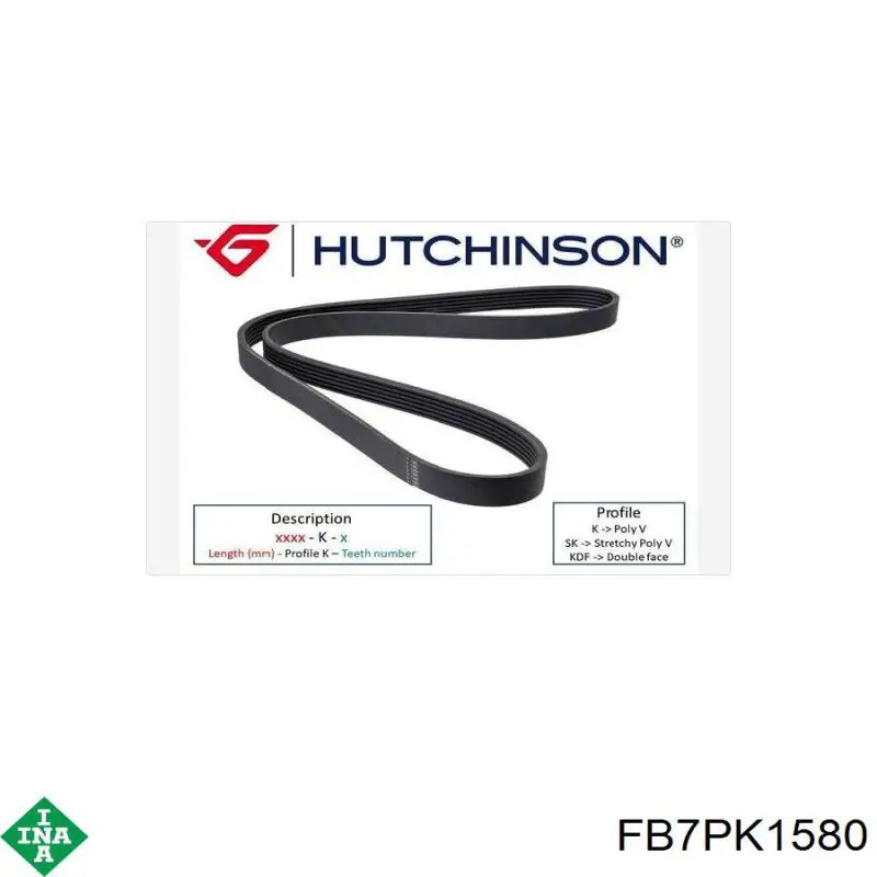 Compre FB7PK1580 INA Correia dos conjuntos de transmissão
