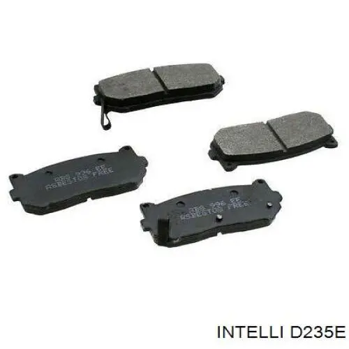 Sapatas do freio traseiras de disco Intelli D235E preço, a partir de 19,04 USD
