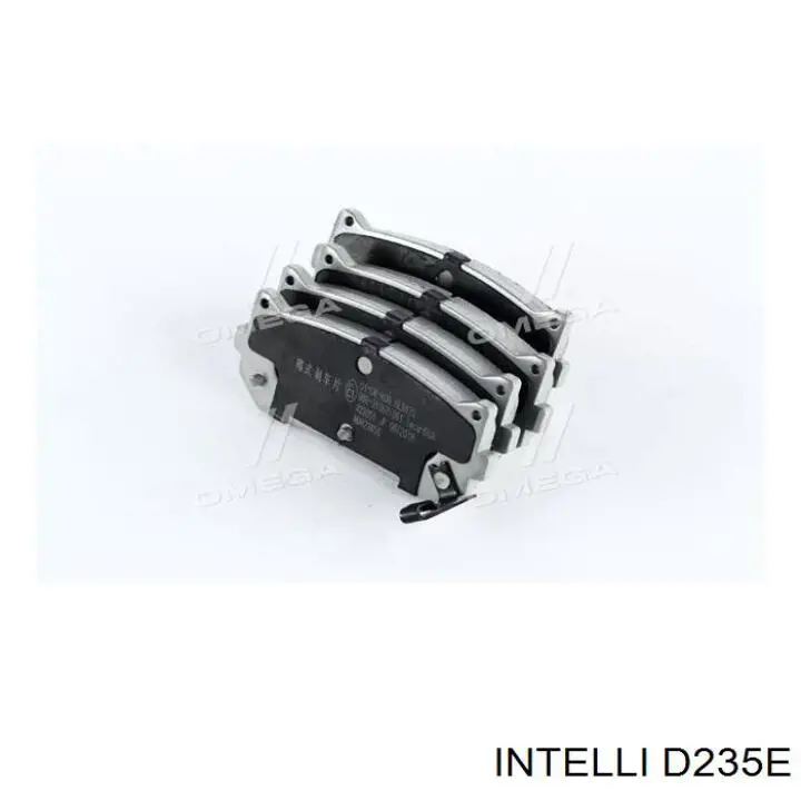 D235E Intelli Sapatas do freio traseiras de disco