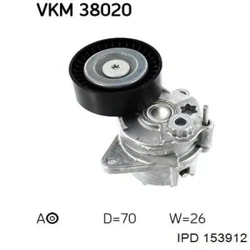 Reguladora de tensão da correia de transmissão IPD 153912 preço, a partir de 34,22 USD