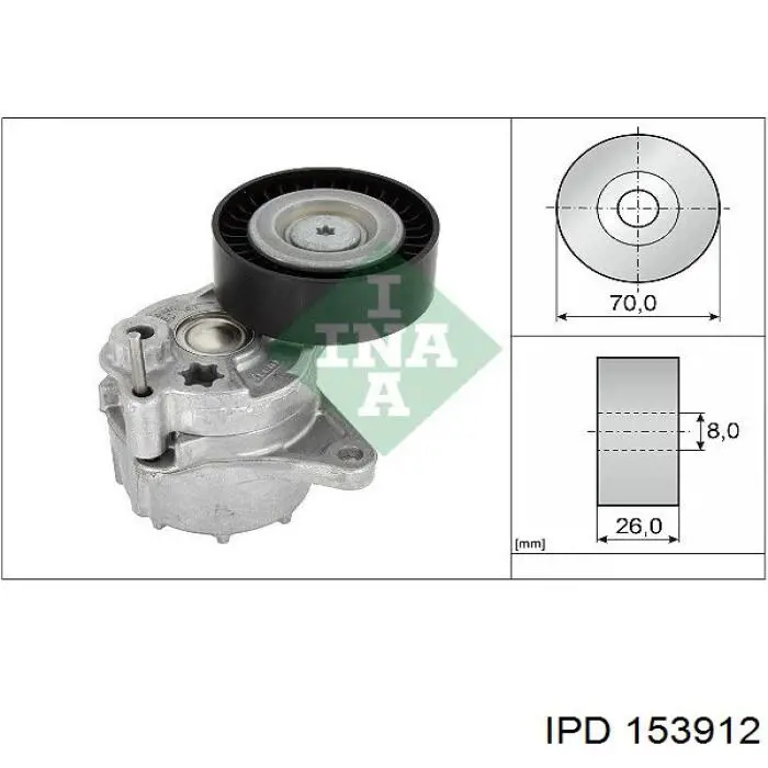 Compre 153912 IPD Reguladora de tensão da correia de transmissão