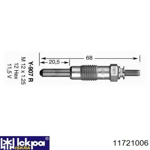 Compre 11721006 Iskra Vela de incandescência