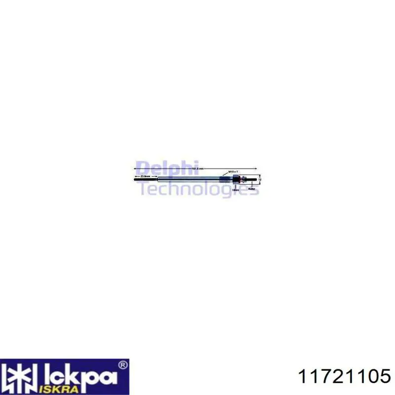 Vela de incandescência Iskra 11721105 preço, a partir de 23,48 USD