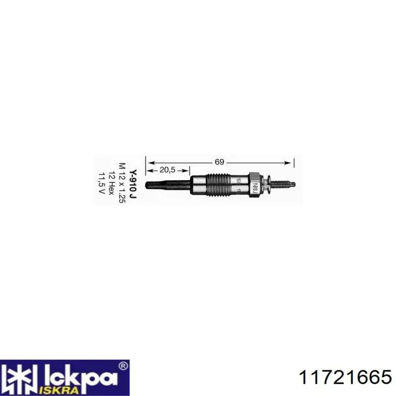 Compre 11721665 Iskra Vela de incandescência