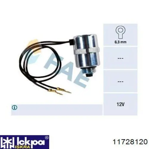 Válvula da Bomba de Combustível de Pressão Alta de corte de combustível (diesel-stop) 11728120 Iskra