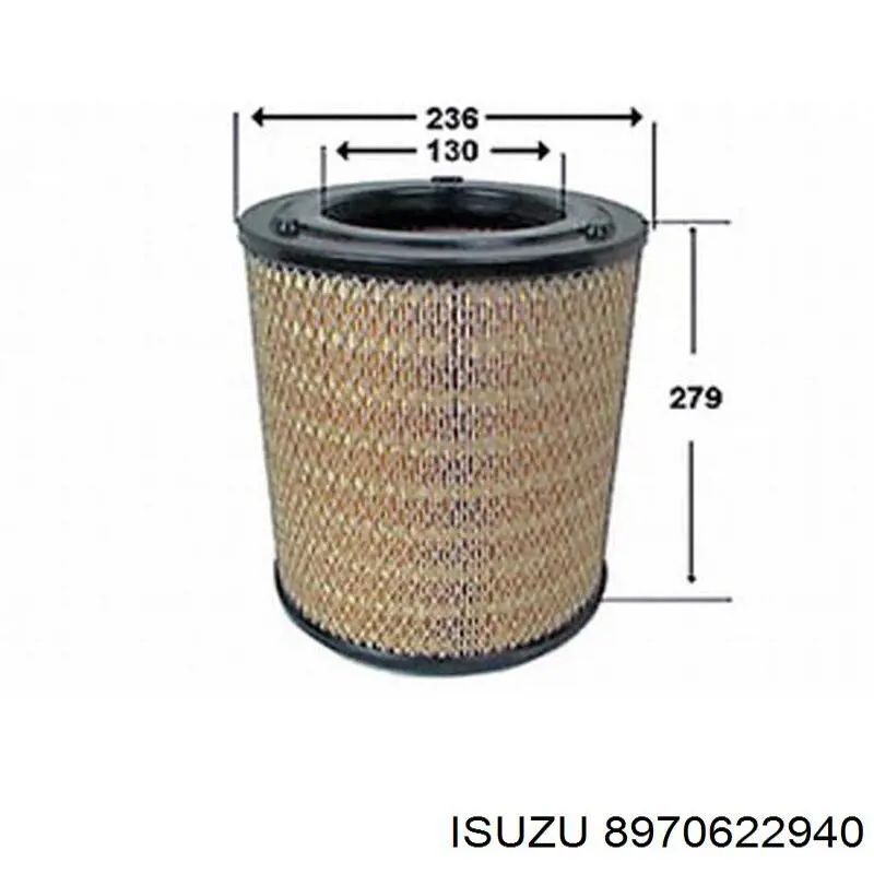 Filtro de ar Isuzu 8970622940